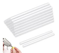 35 Bâtons de colle chaude 11mm x 200mm,Bâton de colle pour pistolet 11mm,Bâtons Transparents pour Pistolet à colle,Haute Transparence & Extra Résistants Séchage Rapide pour Bricolage,Bois,Verre