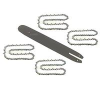 35 cm / 1.3 mm / 3/8" / 50 TG barre de guidage de tronçonneuse + 4 chaînes compatibles avec Stihl 018 MS 180
