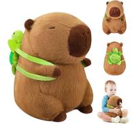35 Cm Capybara Peluche,Simpatico Peluche Capibara,Morbido E Carino Peluche Capibara Con Tartaruga,Regalo Per Ragazzi E Ragazze
