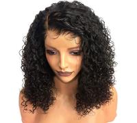 35 cm Perruques Femmes Noir Cheveux Courts Bouclés Femmes Cosplay Perruques