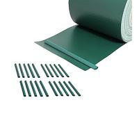 35 m PVC Clôture d'écran vert Pare-vue rôle Opaque Panneaux grillagés doubles Clôture neuf