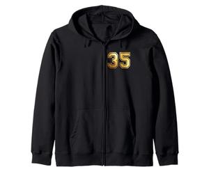 35 Matching Graphique des Sports d'équipe numéro Trente-Cinq Sweat à Capuche