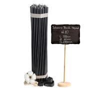 35 pcs. Bougies noires du monastère Ritual cire teintée dans la masse №10 L : 355 mm Ø 11 mm
