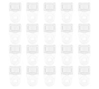 35 Pièces Clips de Fixation, Montage Rapide avec Vis | Kit de Remplacement, Plastique et Métal, Finition Transparente Discrète, pour Vitrine et Miroir de Porte