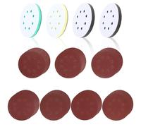 35 Pièces Disque A Poncer 125mm Avec 4 Pièces Éponge De Ponçage(8 Trous),Disque Abrasif 125mm Pour Meuleuses D'angle,Têtes De Ponçage À Disque Volant Tampon D'interface Pour Diy