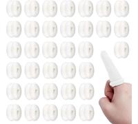 35 Pieces Finger Dressing,White Tubular Bandage Finger Breathable Finger Protector For First Aid Kitchen Finger Plasters To Protect Injured Fingers