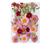 35 Pièces Fleurs Autocollants Flower Stickers Floral Sticker Fleurs Séchées Scrapbooking Autocollant pour Journal Album Photo Artisanat