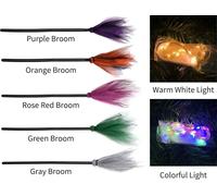 35 pouces Balai de Sorcière d'Halloween Accessoires de Cosplay -Ornement Cadeau pour l'Anniversaire