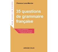 35 questions de grammaire française - 2e éd. - Exercices et corrigés: Exercices et corrigés