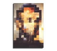 35+ Salvador Dali Peinture murale Gala Contemplant la mer méditerranéenne qui se transforme en portrait d'Abraham Lincoln Surréaliste sur toile Poster et tableau imprimé Mo