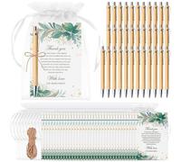 35 Sets Stylo Personnalisé avec Carte et Pochette en Organza Cadeaux Remerciements pour Collègues Stylo Porte Bonheur Cadeau Invites Mariage Cadeaux dAdieu Anniversaire Employés Enseignants