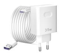 35 W Chargeur et 2 mètres Câble USB C pour Honor 400 Lite 5G 400 Smart 200 70 Supercharge Prise adaptateur de téléphone portable avec câble charge rapide pour Honor X9c X8c X7b X7d X7c X6c X6b Pad X9a