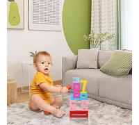 35 Wooden Numbered Building Blocks-Stacking Game for Kids Ages 3+