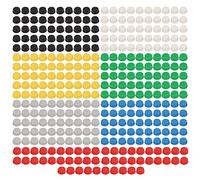 350 capuchons de bouton-poussoir, couvercles de commutateur tactile en 7 couleurs, capuchons de commande tactique momentanée industrielle pour platine d’essai A24, pièces de rechan