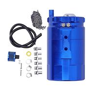 350 ml de capture d'huile peut kit Kit Universal Aluminium Alloy Huile Reservoir Tank Engine Catch Huile Can avec des accessoires pour la plupart des voitures et de petites motos (Bleu)