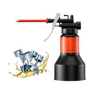 350 ml d'huile - CANEUR DE POMPE MAIN CAN | Huile de pompe à main à haute pression, Dispensateur de canettes à huile de lubrification avec bec droit pour maintenance de petits moteurs équipements de d