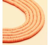 350 perles rondes plates en argile couleur or 4/6 mm, idéales pour la création de bijoux, la broderie et la confection de bracelets (20-6 mm).