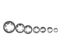 350 pièces 7 tailles rondelles de blocage à dents internes M3 M4 M5 M6 M8 M10 M12 304 écrou en acier inoxydable ressort enfoncer