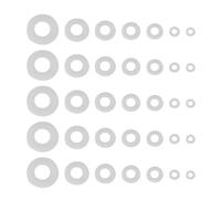 350 Pièces Rondelle en Nylon Blanche M2.5 M5 M8, Lot de Pièces