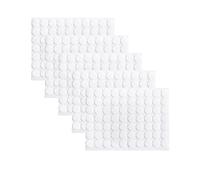 350 Pièces Scratch Autocollant Rond 20mm, Pastille Adhésive Double Face Blanc, Ruban Auto-Agrippant Fort pour DIY, Artisanat, École, Bureau, Maison, Fixation Sans Perçage (5 Rouleaux de 70 Pcs)