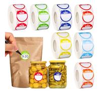 3500pcs Autocollants Jours de la Semaine, du Lundi au Dimanche Autocollants pour Étiquettes Alimentaires Étiquettes Alimentaires Solubles Expiration Étanche Date Autocollants pour Aliments