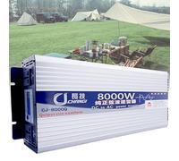 3500W 4000W 5000W 6000W 8000W 12000W 16000W Convertisseur Pur Sinus DC 12V/24V/48V/60V/72V à AC 220V/230V Power Inverter Prises AC Transformateur Onduleur pour RV Voiture Camion(8000W,72Vto220V)