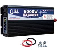 3500W 4000W 5000W 6000W 8000W 12000W 16000W Convertisseur Pur Sinus Onduleur CC 12V 24V 48V 60V 72V vers CA 230V Transformateur de Tension pour Système Solaire RV(5000W,72Vto110V)