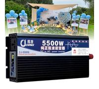 3500W 4000W 5000W 6000W 8000W 12000W 16000W Convertisseur Pur Sinus Transformateur CC 12V 24V 48V 60V 72V vers CA 230V Onduleur pour Les systèmes Solaire,Voiture,Camping,Voyage(5500W,48Vto220V)