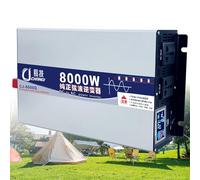 3500W 5000W 5500W 6000W 8000W Convertisseur Pur Sinus DC 12V 24V 48V 60V 72V à AC 220V 230V Onduleur À Onde Sinusoïdale Transformateur Voiture Solaire Convertisseur Onduleur(8000W,12Vto110V)