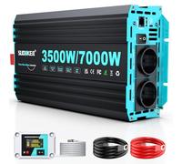 3500W/7000W Convertisseur Pur Sinus 12V 220V Onduleur Transformateur mit LCD Télécommande et USB-C PD 30W & 5V/3.1A USB pour Camion de Camping,Caravane,Bateau
