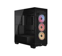 Boitier PC - CORSAIR - 3500X LXR LINK Tempered Glass Mid-Tower - 3 ventilateurs RGB à rotor inversé - Noir