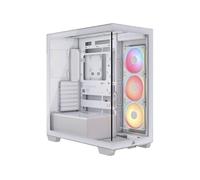 Corsair Boîtier PC Mi-Tour 3500X LX-R RGB – Vitre panoramique, 3 ventilateurs RGB, System Hub – Blanc