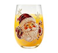 350ml Christmas Mug - Clear Creative Art Glass Cup, Holiday Tea Drinkware | Clear Glass Mug, 350ml Capacity, Christmas Art Design, Tea Coffee Cup, Home Kitchen Office Use