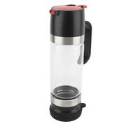 350ml Honey Dispenser No Drip, Syrup Dispenser Clear Glass Honey Jars for Favors with Handle, Prevent Dripping for Coffee Shops Restaurants Home (Black)