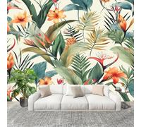 350x256 cm Seamless Join Easy Install Papier Peint Photo Style Minimaliste Scandinave Plantes Durable Waterproof Removable Mural 200x140 Cm Beige Papier Peint Anti-Stain Fresque Murale Grande