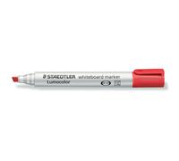 [351 B-2-R-3] STAEDTLER Lot de 3 marqueurs tableau blanc "Lumocolor 351B", rouge