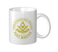 351 Cup 330Ml Ancien Maître Maçonnique F&Am Franc-Maçon Mug Tasse Haute Qualité Tasse en Céramique Drôle Tasse pour Cadeau, Meilleure Amie, Homme