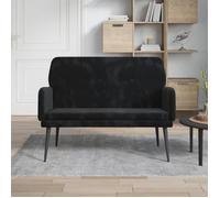 351419 vidaXL Banc Noir 108x79x79 cm Velours