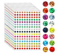 3520 pièces Pastille Autocollante de Couleur 6mm Circulaires Étiquettes de Codage Couleur 16 Couleurs Petits Autocollants à points Autocollants Laser Colorés Pour Salle de ureau et Bricolage