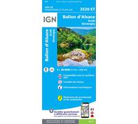 IGN – 3520ET Ballon d'Alsace : Kruth / Giromagny – Carte 1:25 000 – Broché