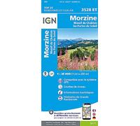IGN Carte 3528ET Morzine — Massif du Chablais — Les Portes du Soleil — 1:25 000
