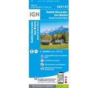 IGN - Carte topographique - 3531ET Saint-Gervais-les-Bains Massif du Mont-Blanc - Top 25 1:25 000