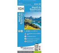 Massif Du Beaufortain. Moutiers La Plagne 1:25 000
