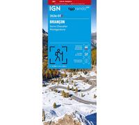 Carte de randonnée IGN TOP 25 n° 3536 OTR (résistante) - Briançon, Serre Chevalier & Montgenèvre