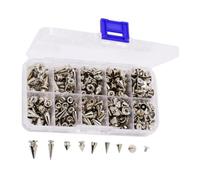 354 Pièces Ceinture En Cuir De Montre Tête Rivets Pointes Décor Boucles En Métal Punk Ogive Goujons Vis Rivets Punk Ceinture Goujons Collection