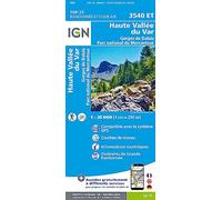 IGN Haute Vallée Du Var / Gorges De Daluis / Pn Du Mercantour - Carte topographique Taille unique