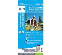 IGN – 3540OT Barcelonnette Pra Loup La Sauze Allos PN Mercantour – Top 25 3540 Ouest – Broché