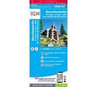 3540otr barcelonnette pra loup le sauze allos resistante - 1:25 000 - Collectif - Ign Institut Geographique National - Atlas / carte