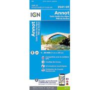 IGN Annot.Saint-André-Les-Alpes.Pnr Du Verdon - Carte topographique Taille unique