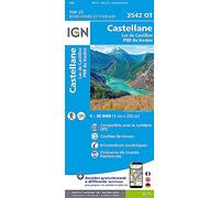 IGN Castellane / Lac De Castillon / Pnr Du Verdon - Carte topographique Taille unique